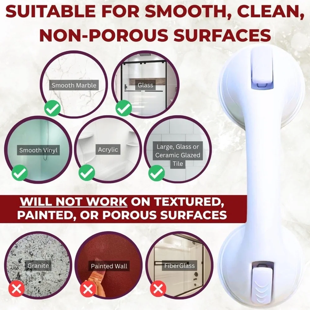 Safe-er-Grip Changing Lifestyles Suction Cup Grab for Bathtubs & Shower